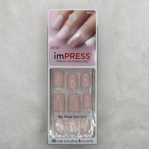 Kiss imPRESS Press-On Manicure Nail Set - Curious Mind (soft/light pink, pearl)
